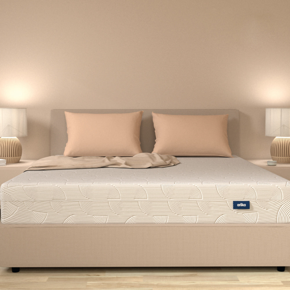 Original hybrid pocket spring mattress with medium firmness, featuring a 30 night trial and 10 year warranty.