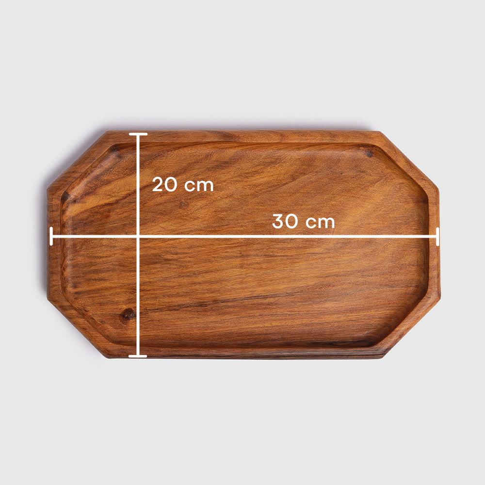 Wooden Octagon Tray