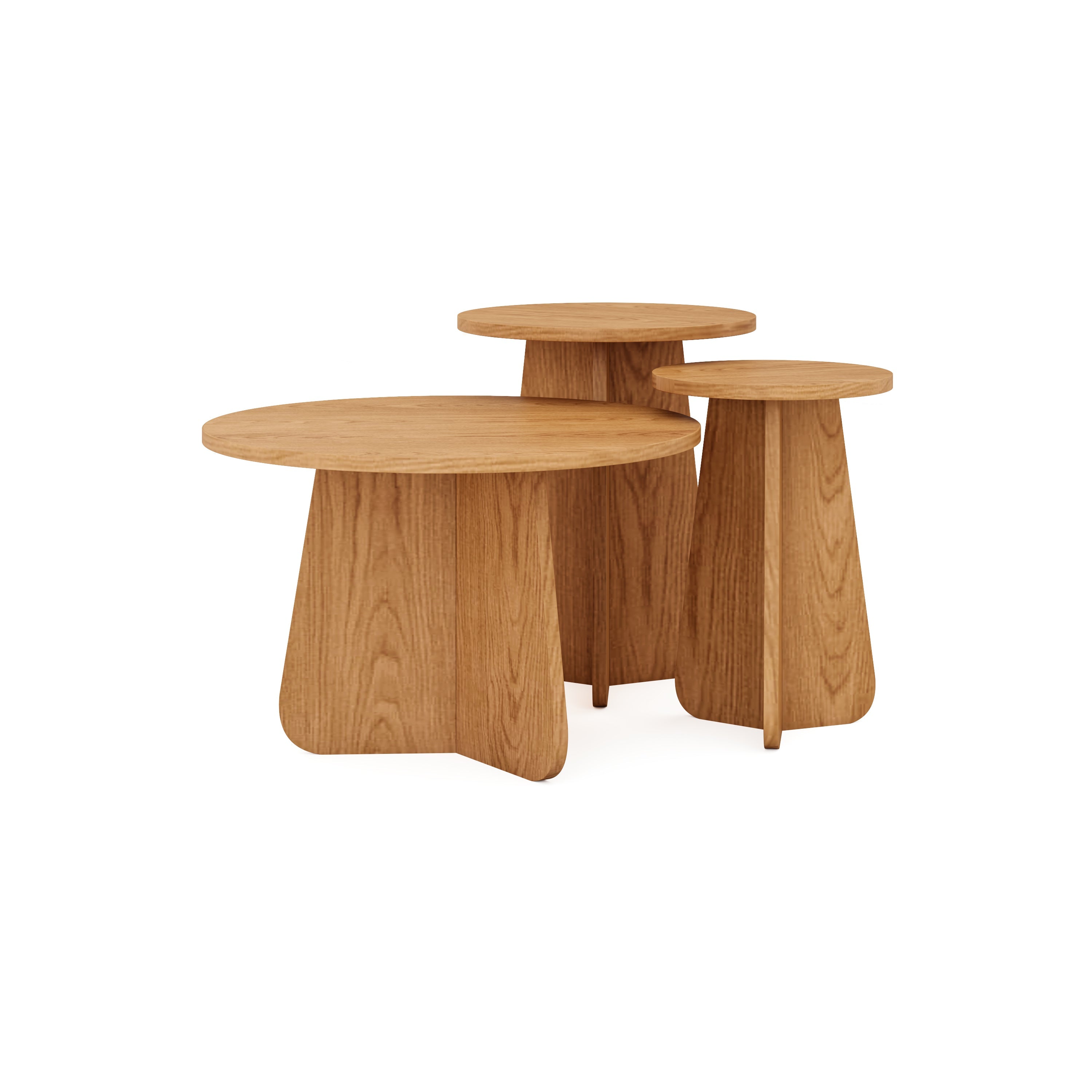Oak Middle Table Set