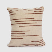 Janubi Kilim Wool Cushion: Handmade traditional New Zealand wool kilim cushion.