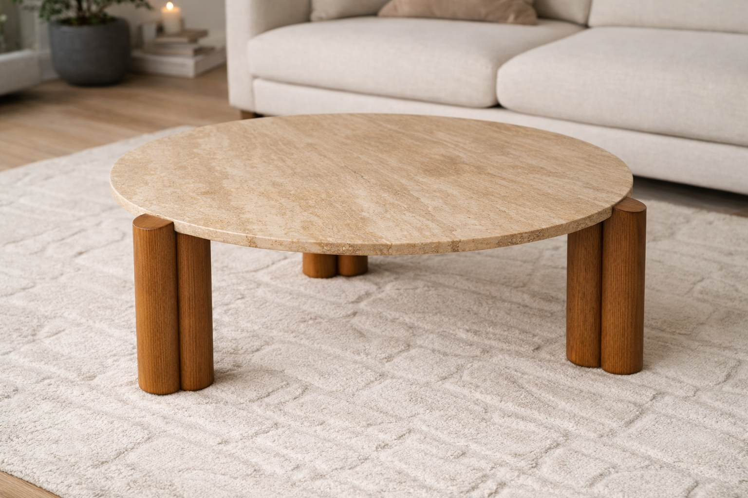 ترابيزة مركزية مستديرة الين