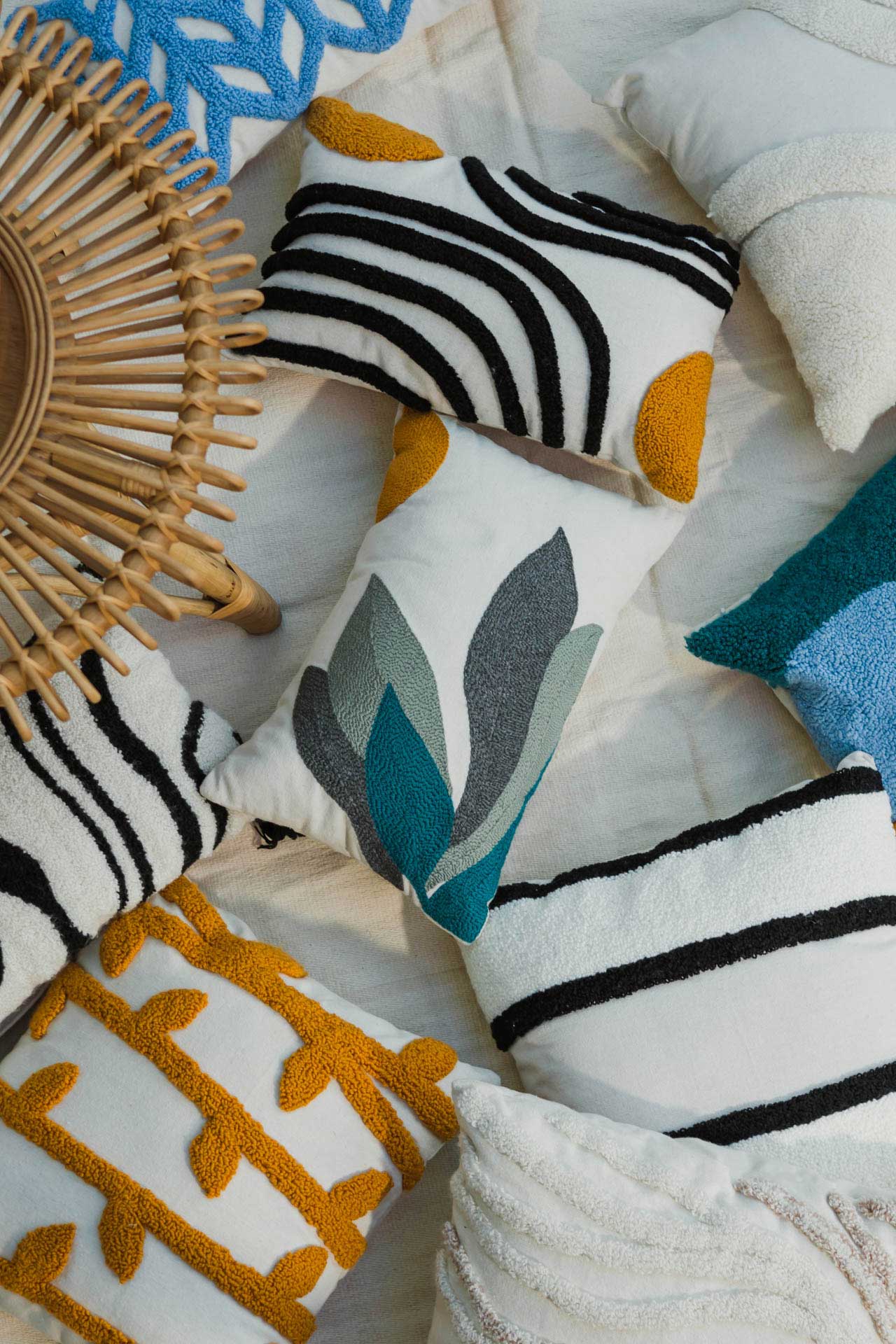 Sage Tufted Cushion