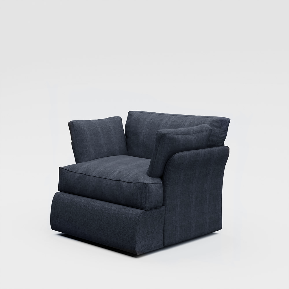 كرسي بلش بذراعين