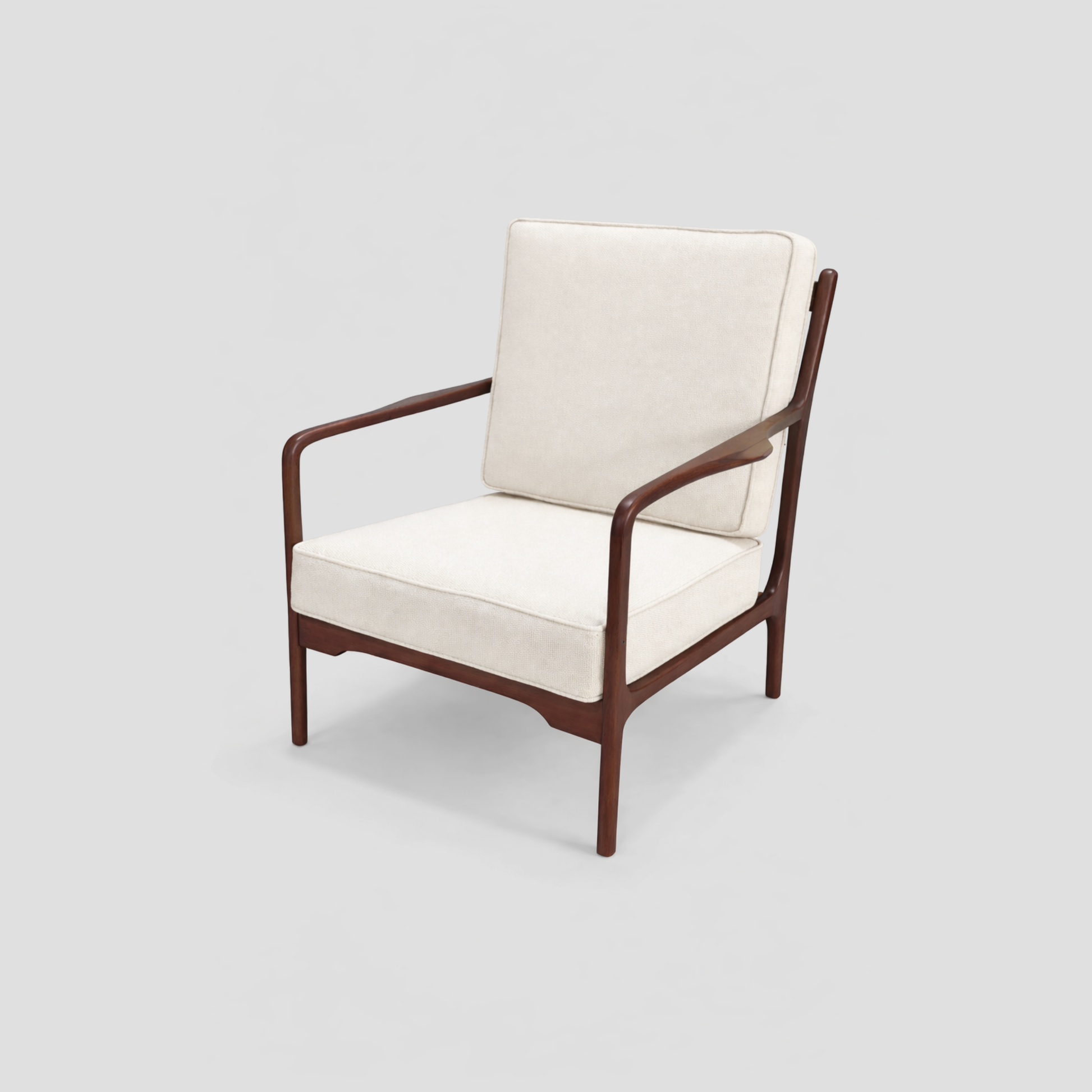 Solid Beech Wood Armchair in beech wood furniture, featuring mid century modern and scandinavian styling.