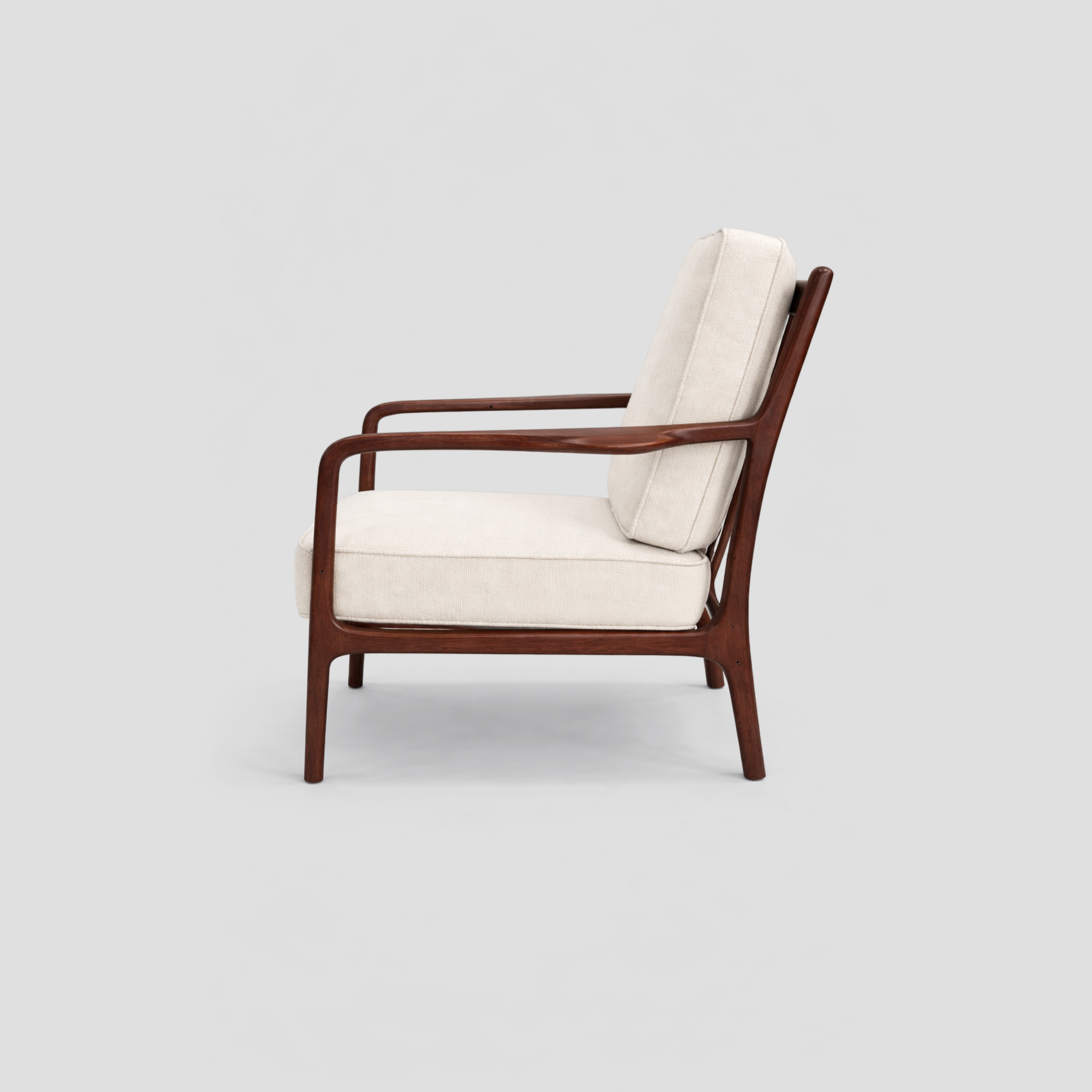 Solid Beech Wood Armchair in beech wood furniture, featuring mid century modern and scandinavian styling.