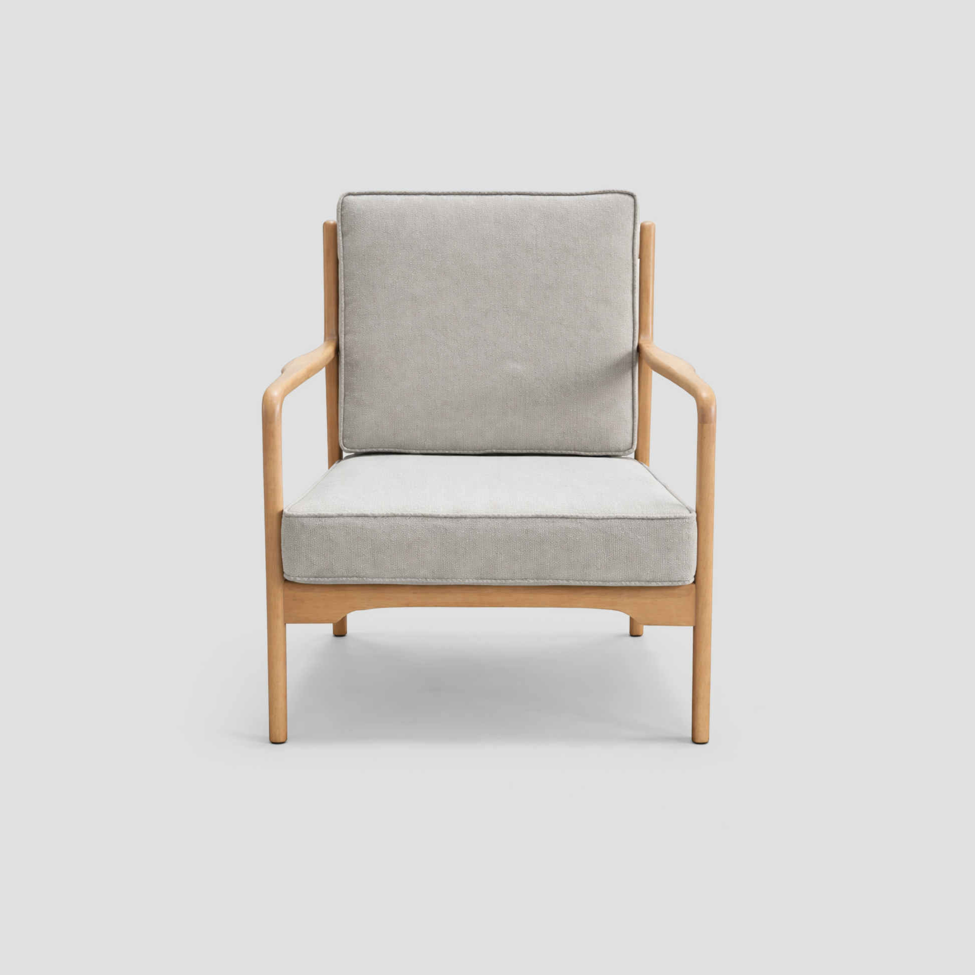Solid Beech Wood Armchair in beech wood furniture, featuring mid century modern and scandinavian styling.