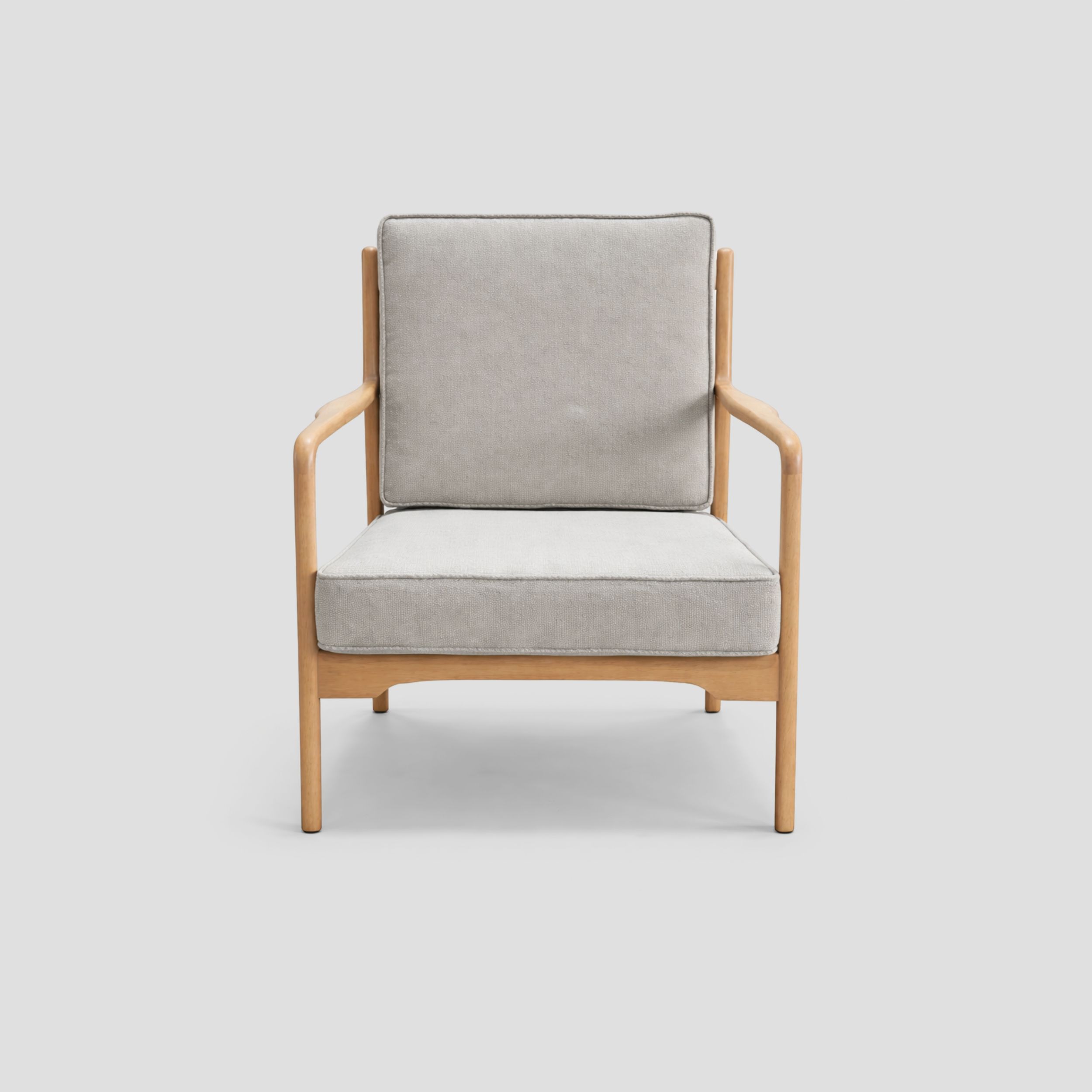 Solid Beech Wood Armchair in beech wood furniture, featuring mid century modern and scandinavian styling.