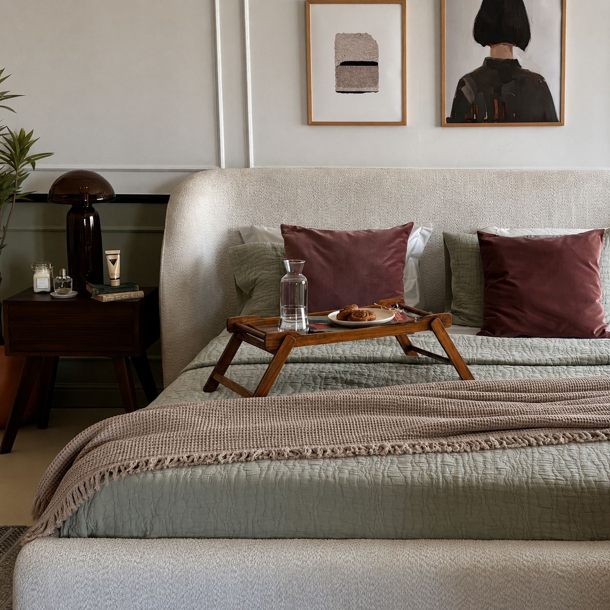 Fringe Honeycomb Bedspread