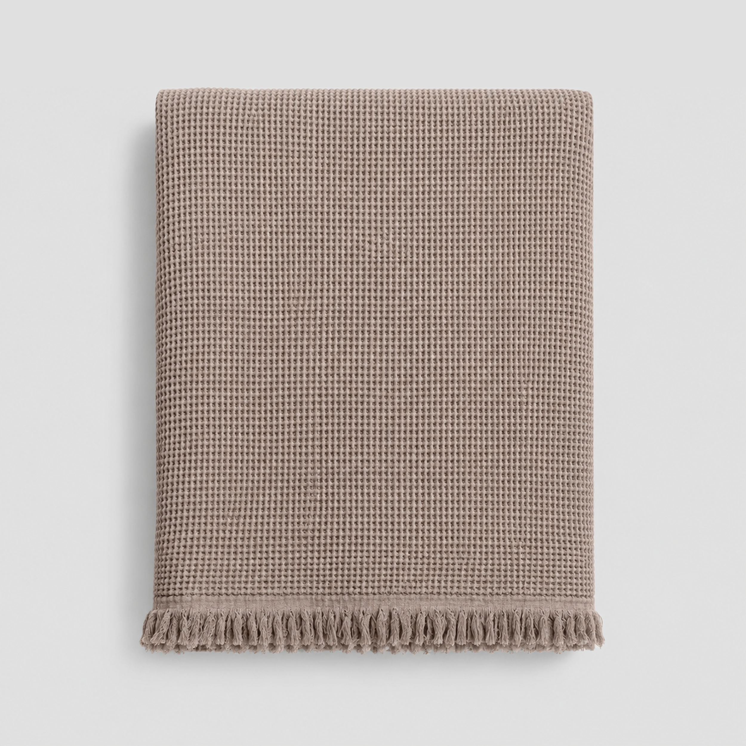 Fringe Honeycomb Throw Blanket