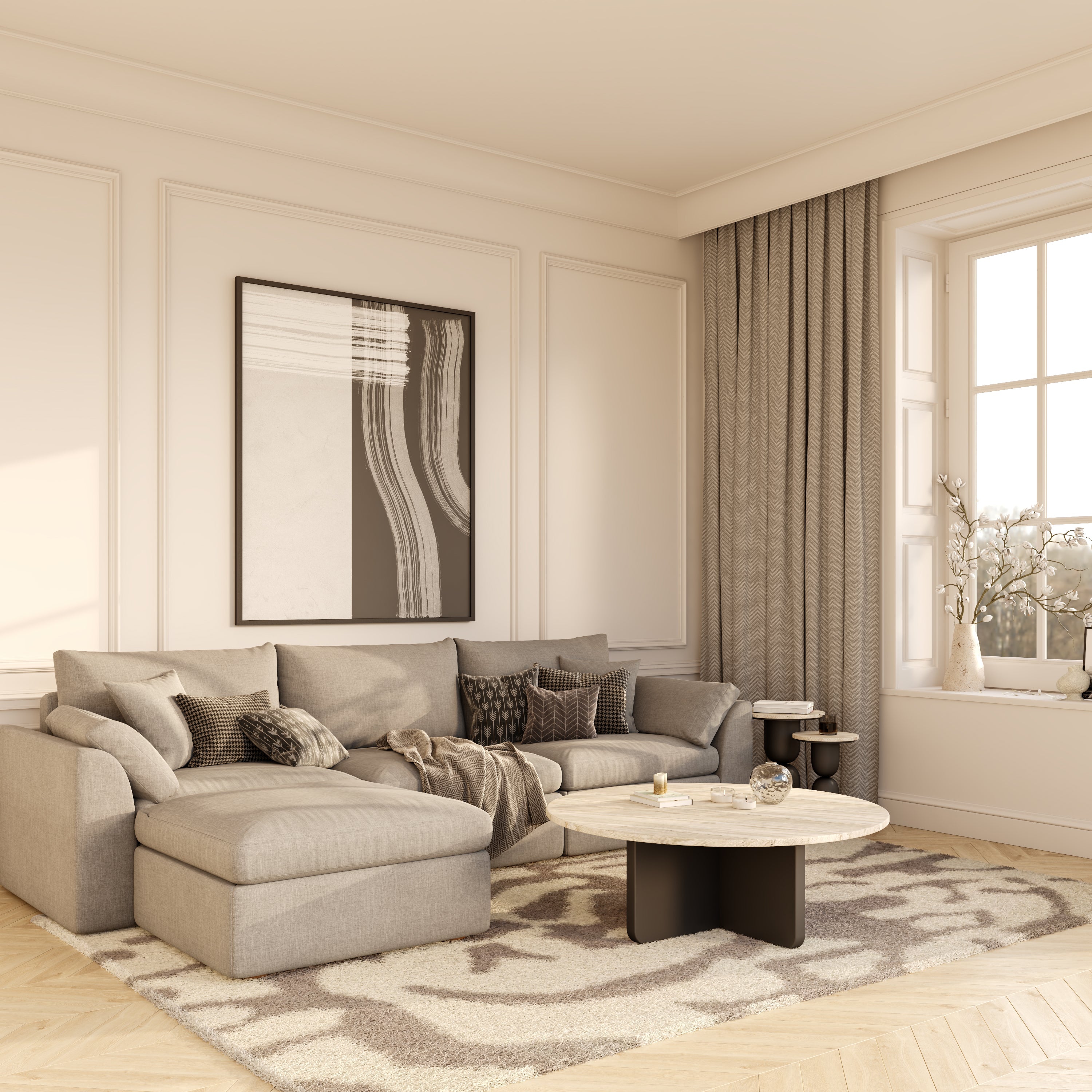 كنبة بروك مقعدين