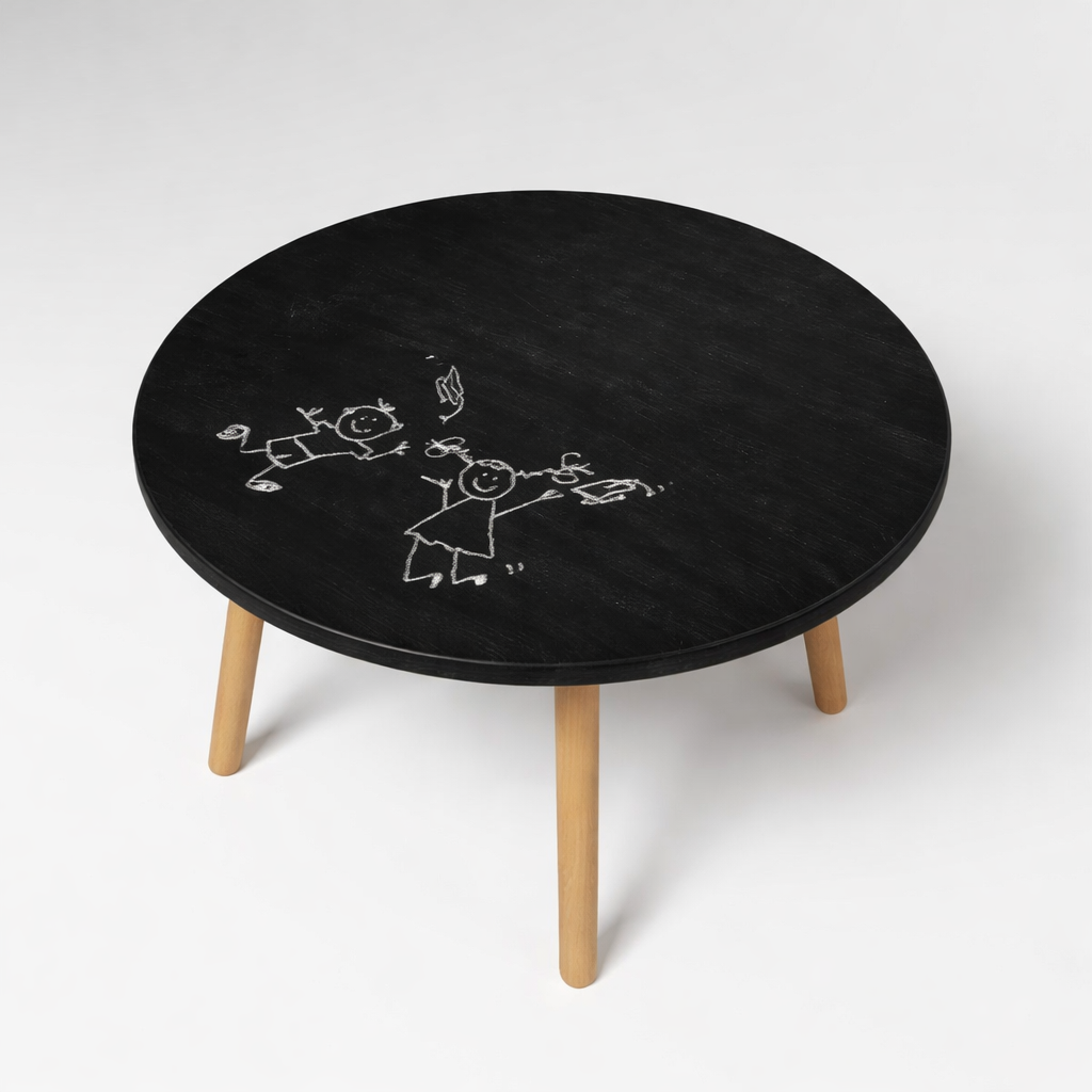 ترابيزة مستديرة بسطح سبورة