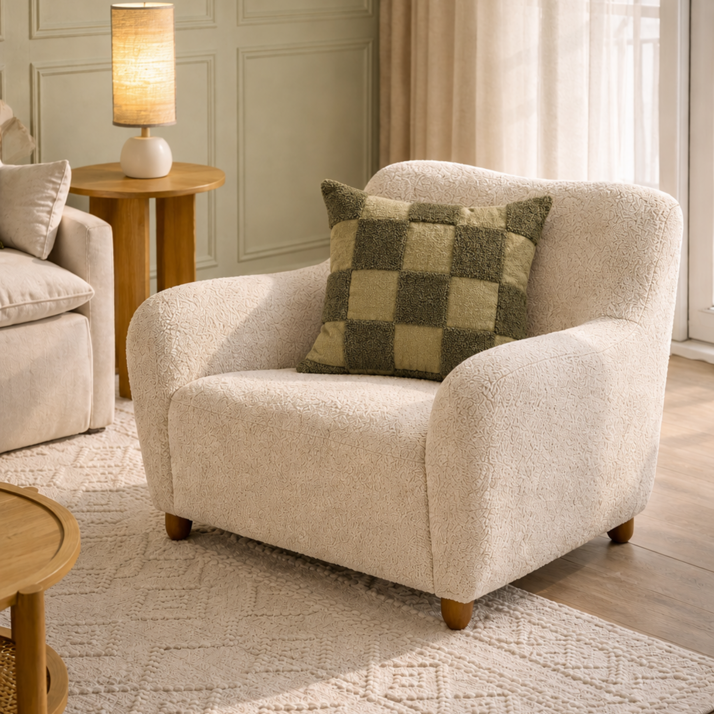The Tufted Checkboard Cushion