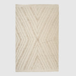 Dawn Rug in cotton, featuring minimal styling, perfect for bedrooms, with rectangle.