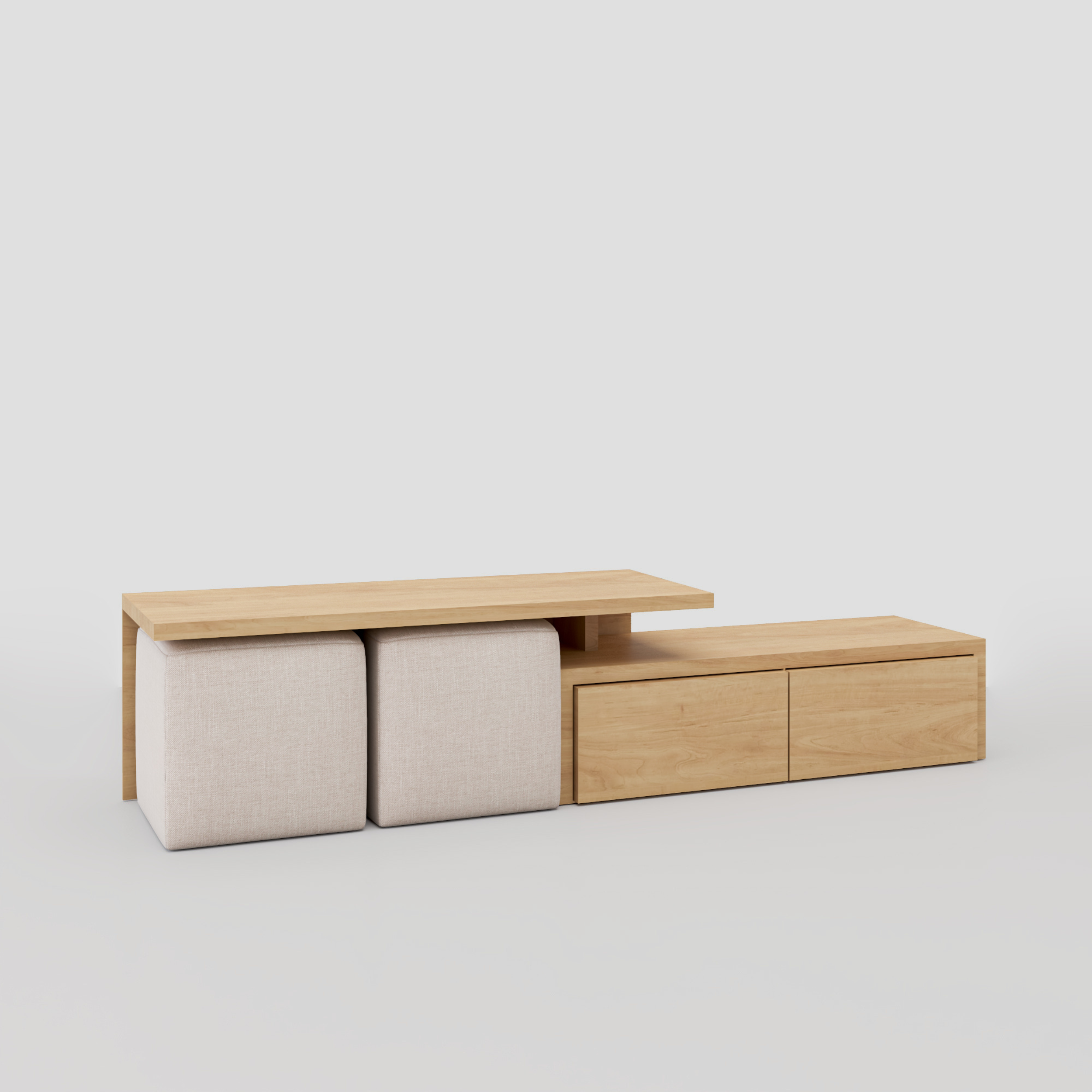 Double Deck TV Unit