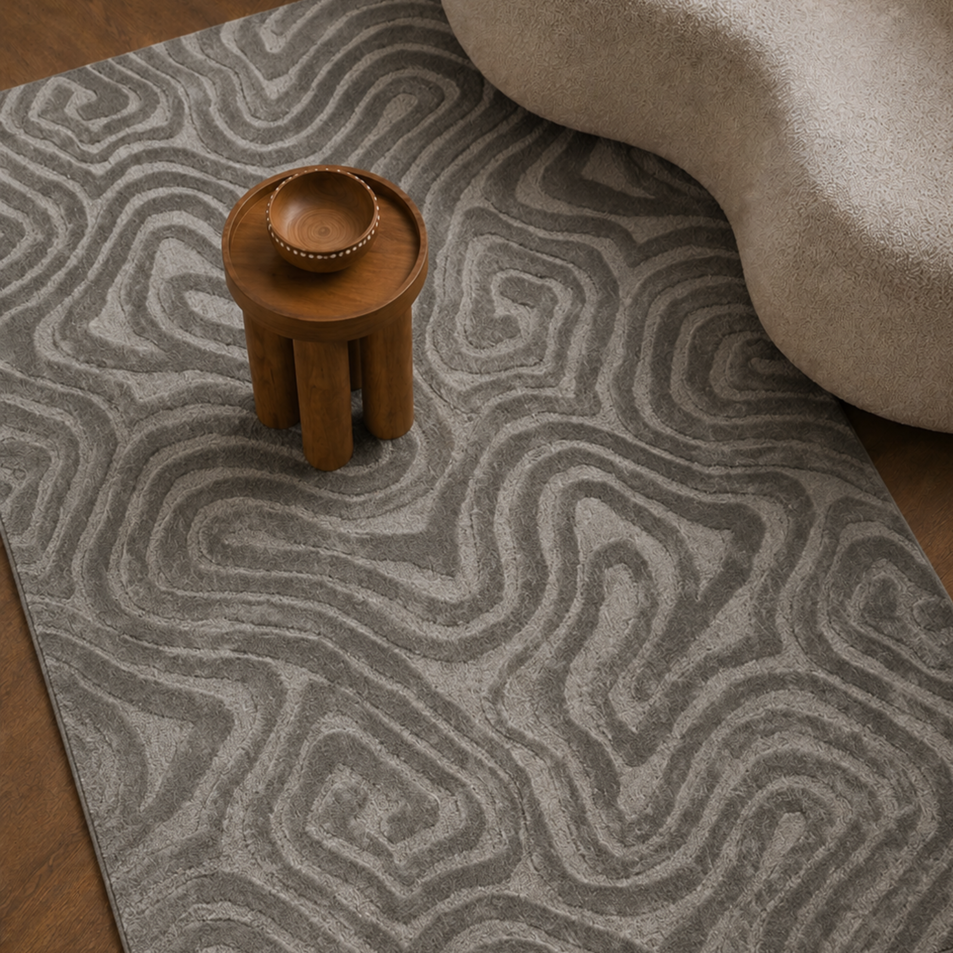 Olive Dunes Handtufted Rug