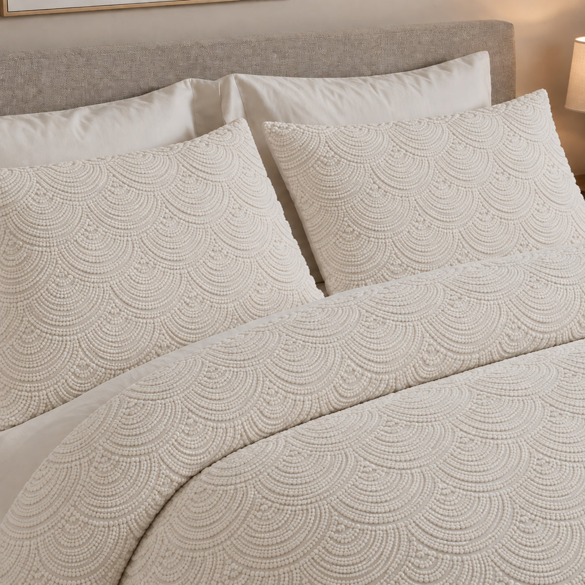 Engraved Chenille Duvet Set