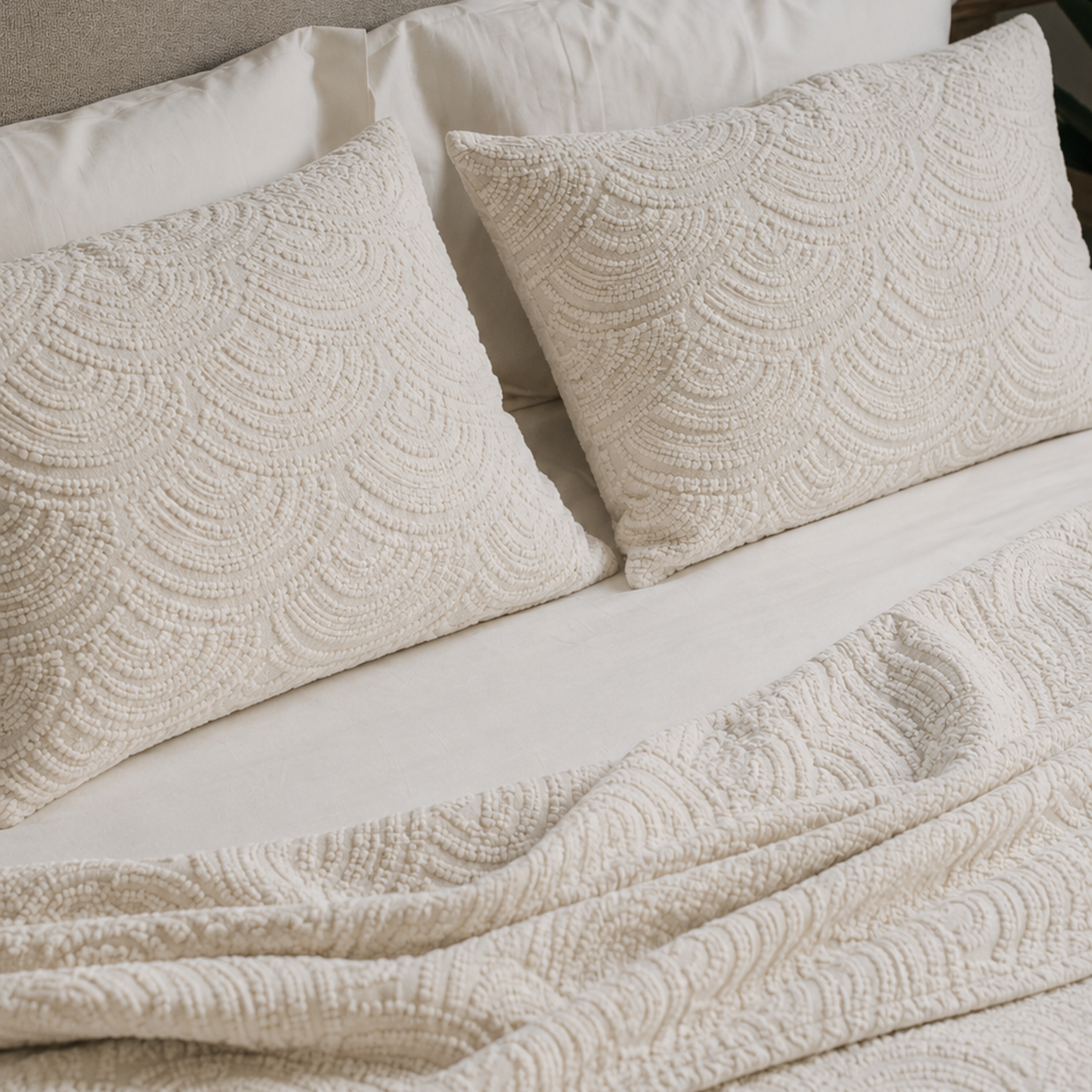 Engraved Chenille Duvet Set