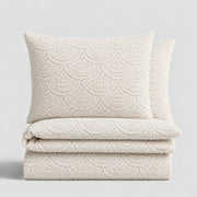 Engraved Chenille Duvet Cover Set