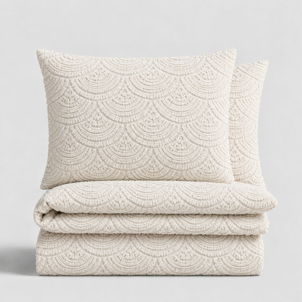 Engraved Chenille Duvet Set