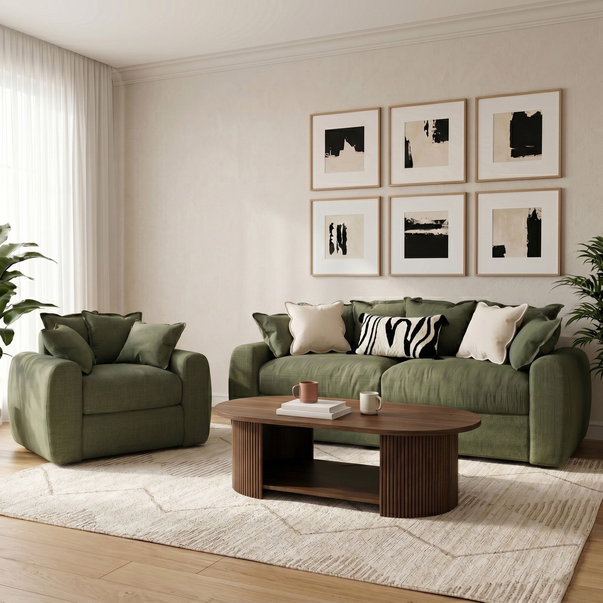 Faye 2 Seater + Faye Armchair Set