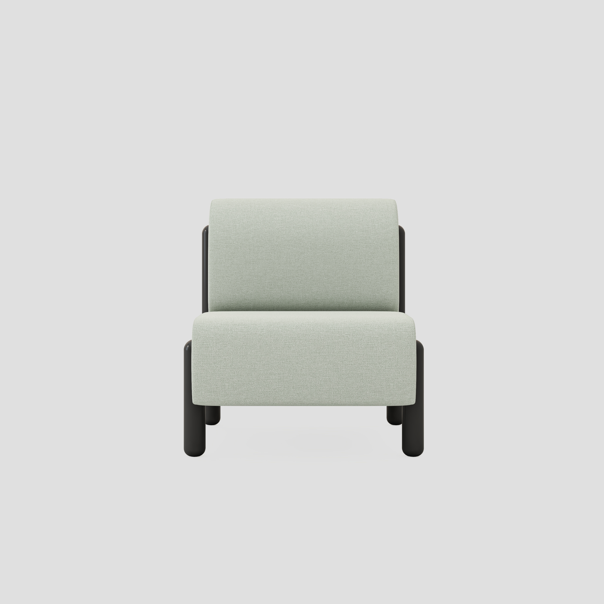 Fiora Armchair in tweed and beech frame, featuring modern armchair styling, with lounge.