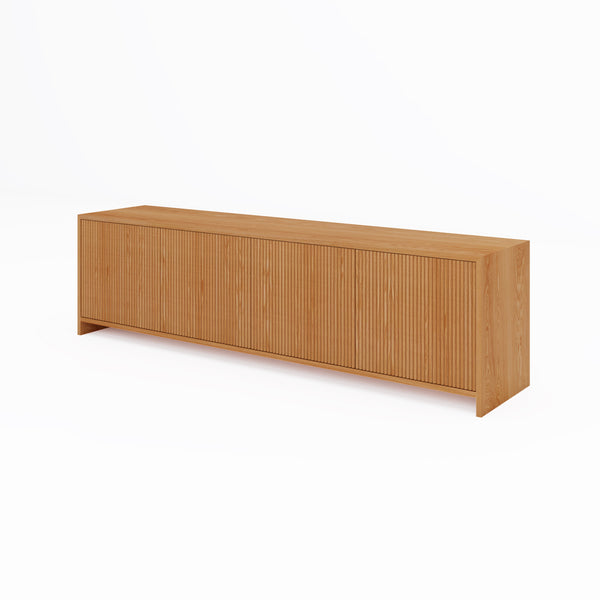 Fluted TV Unit
