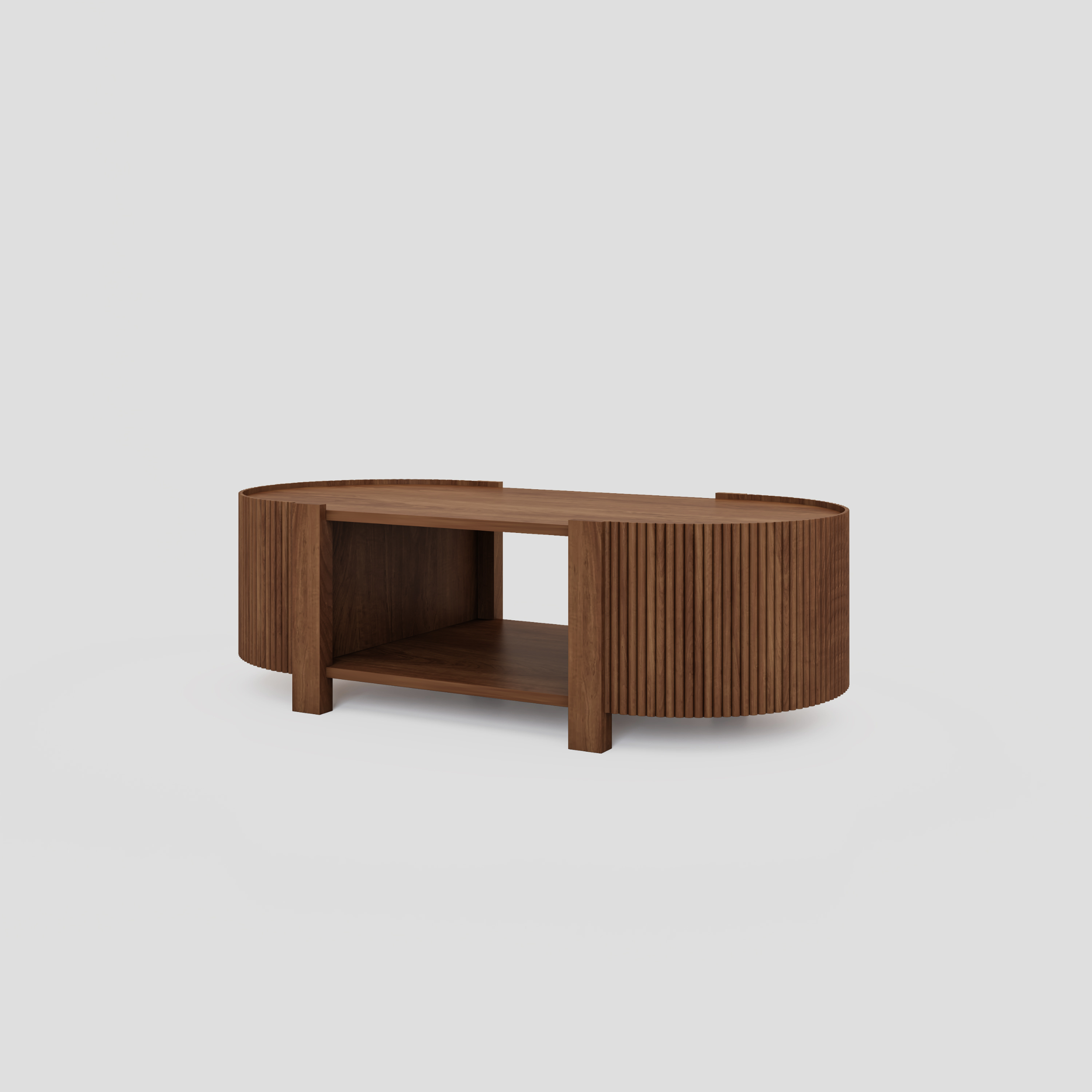 Fluted Door Middle Table