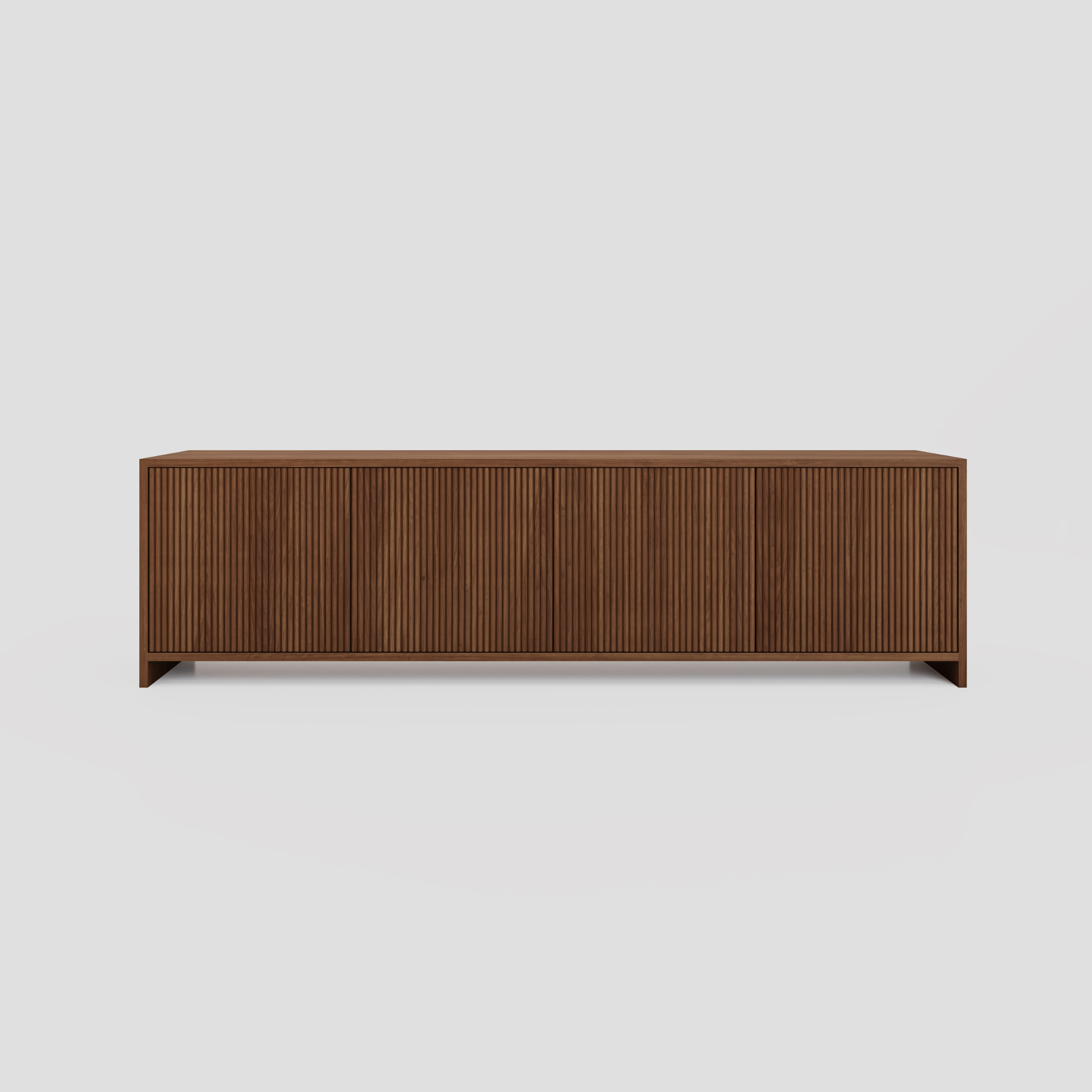 Fluted TV Unit