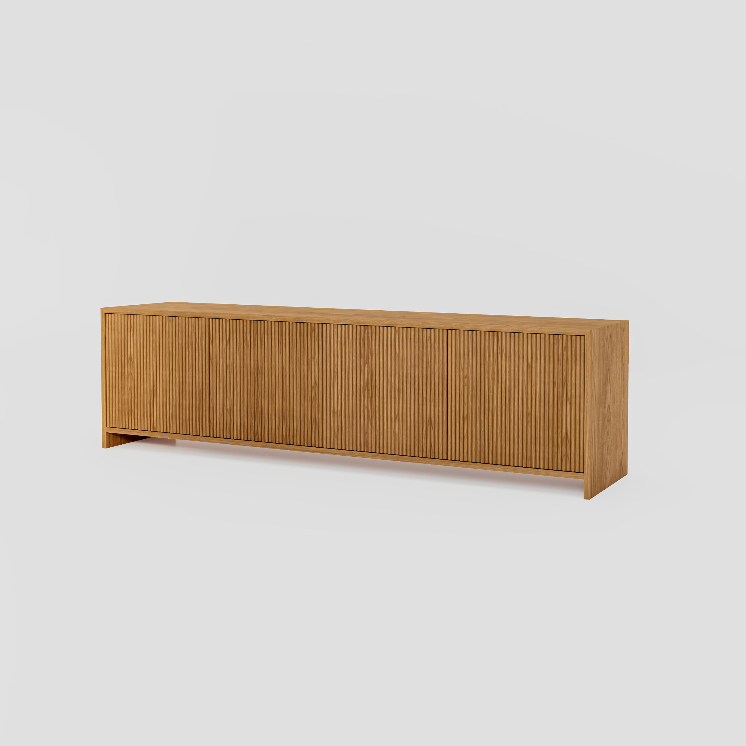 Fluted TV Unit