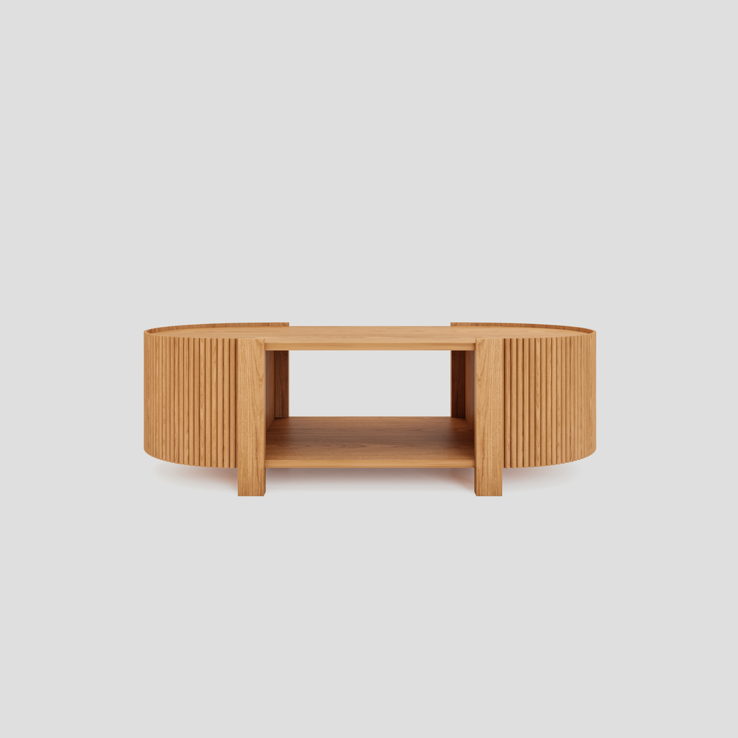 Fluted Door Middle Table