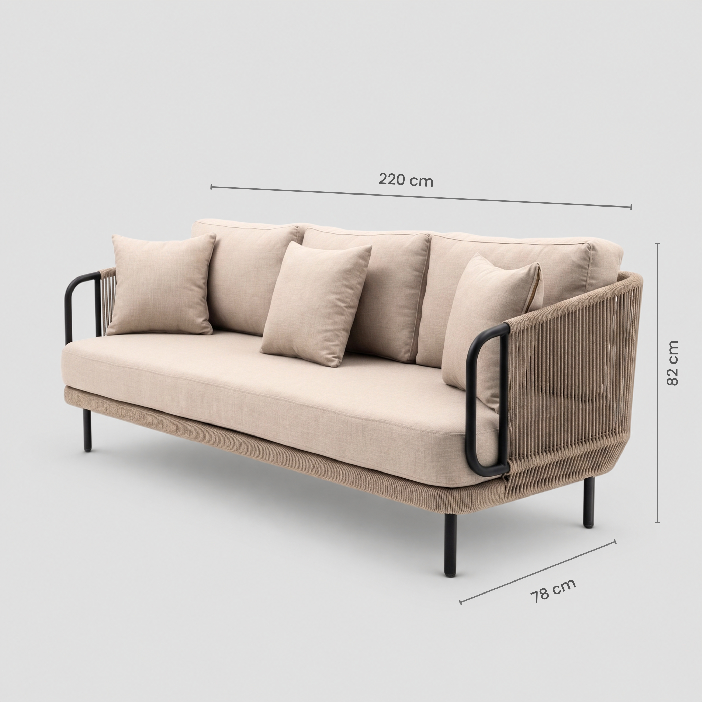 Forest Outdoor 3 Seater Sofa