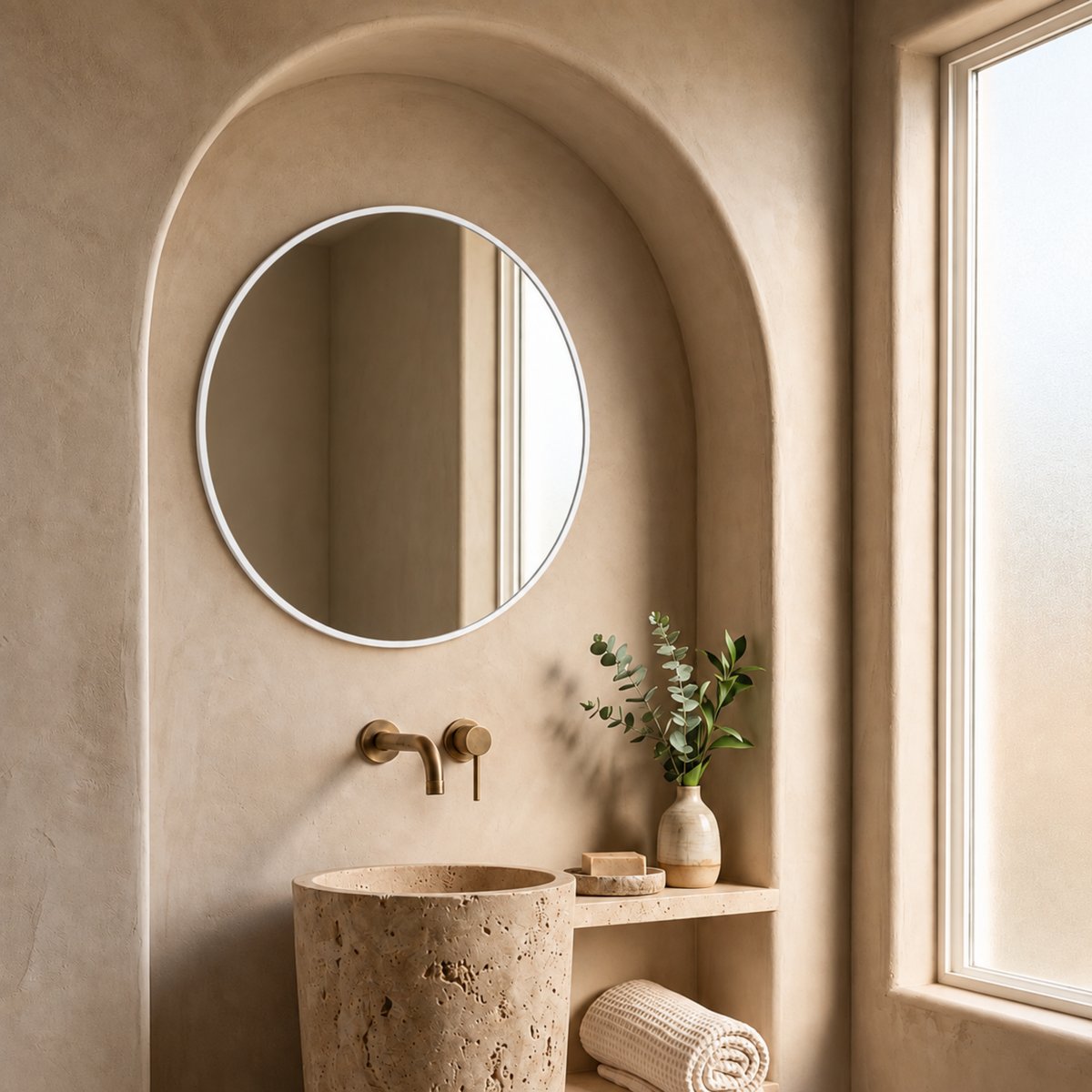 Full Lux Round Mirror