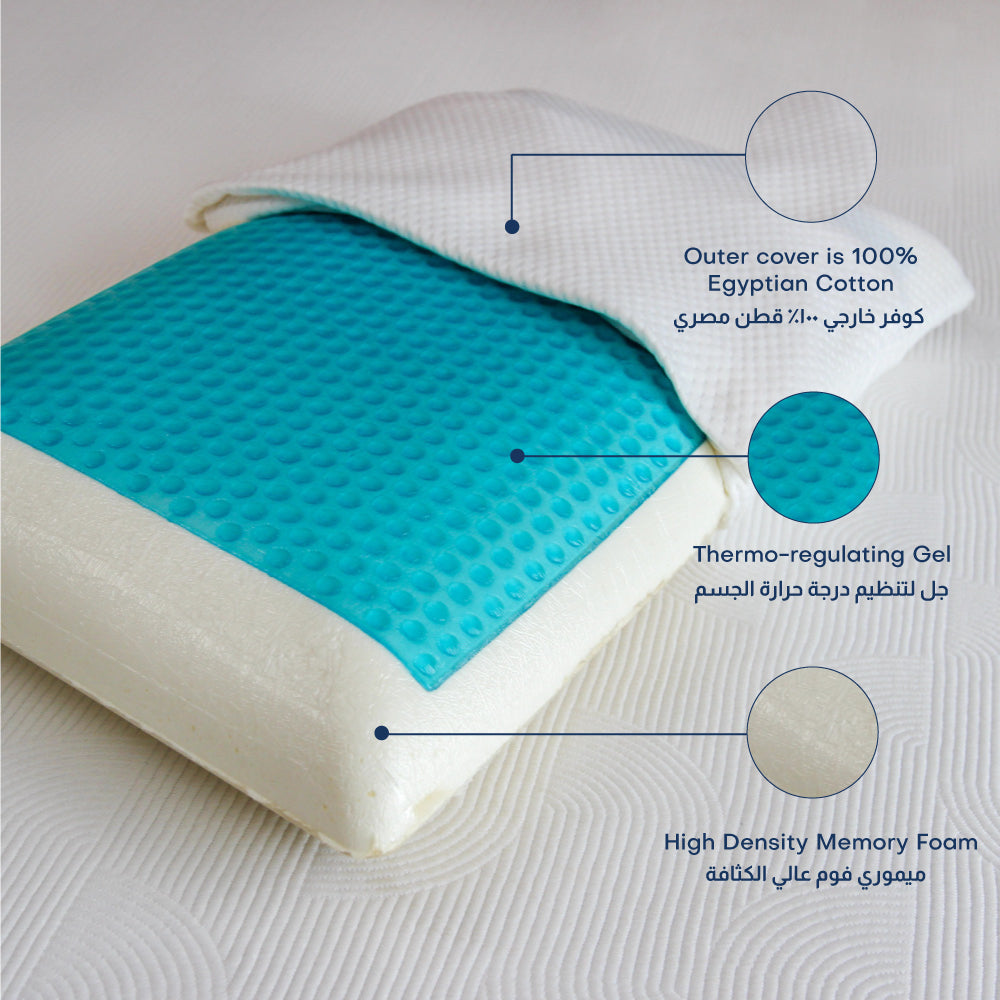 Cooling Memory Foam Gel Kids Pillow