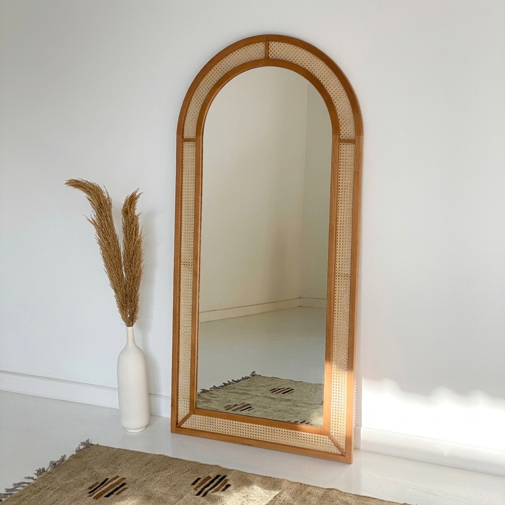 Rattan Mirror