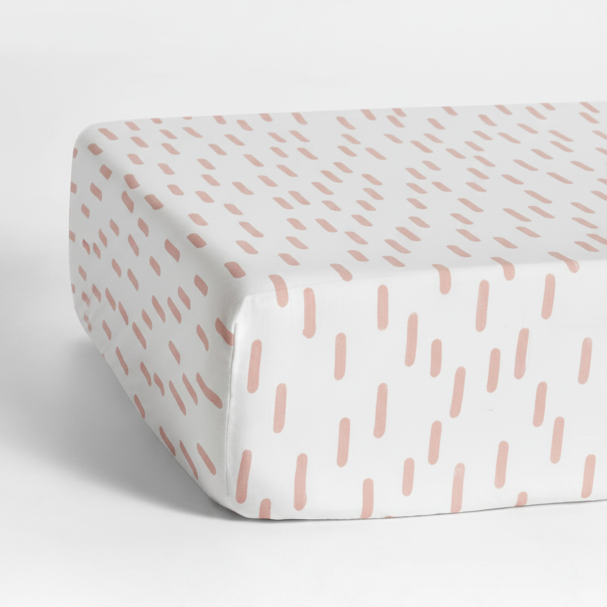 Printed Percale Crib Fitted Sheet