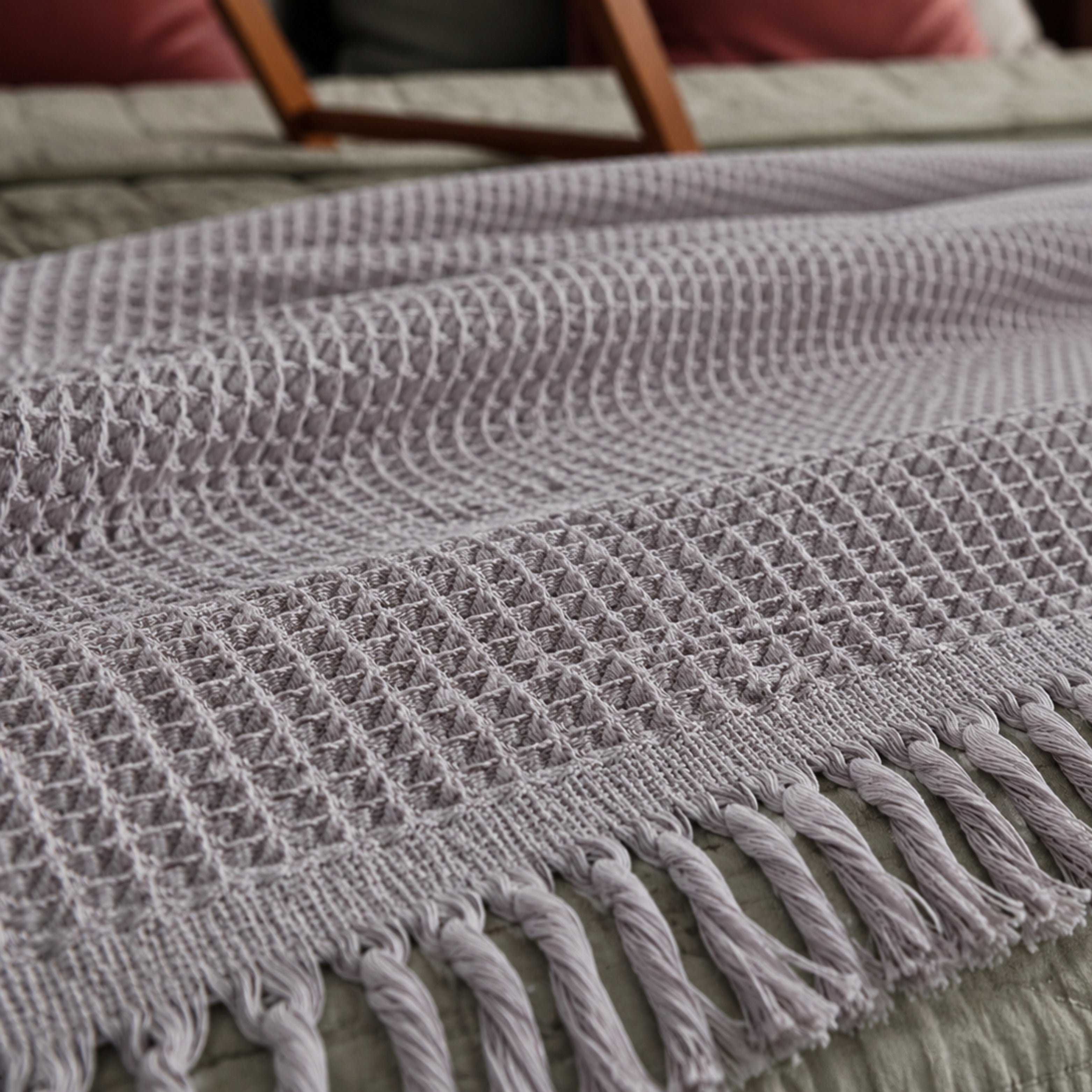 Fringe Honeycomb Bedspread