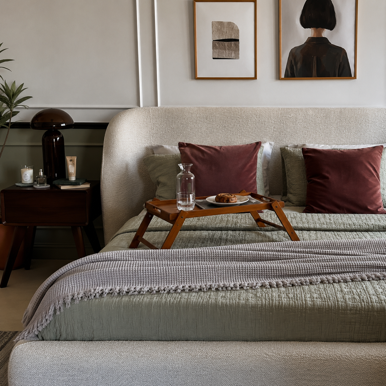 Fringe Honeycomb Bedspread
