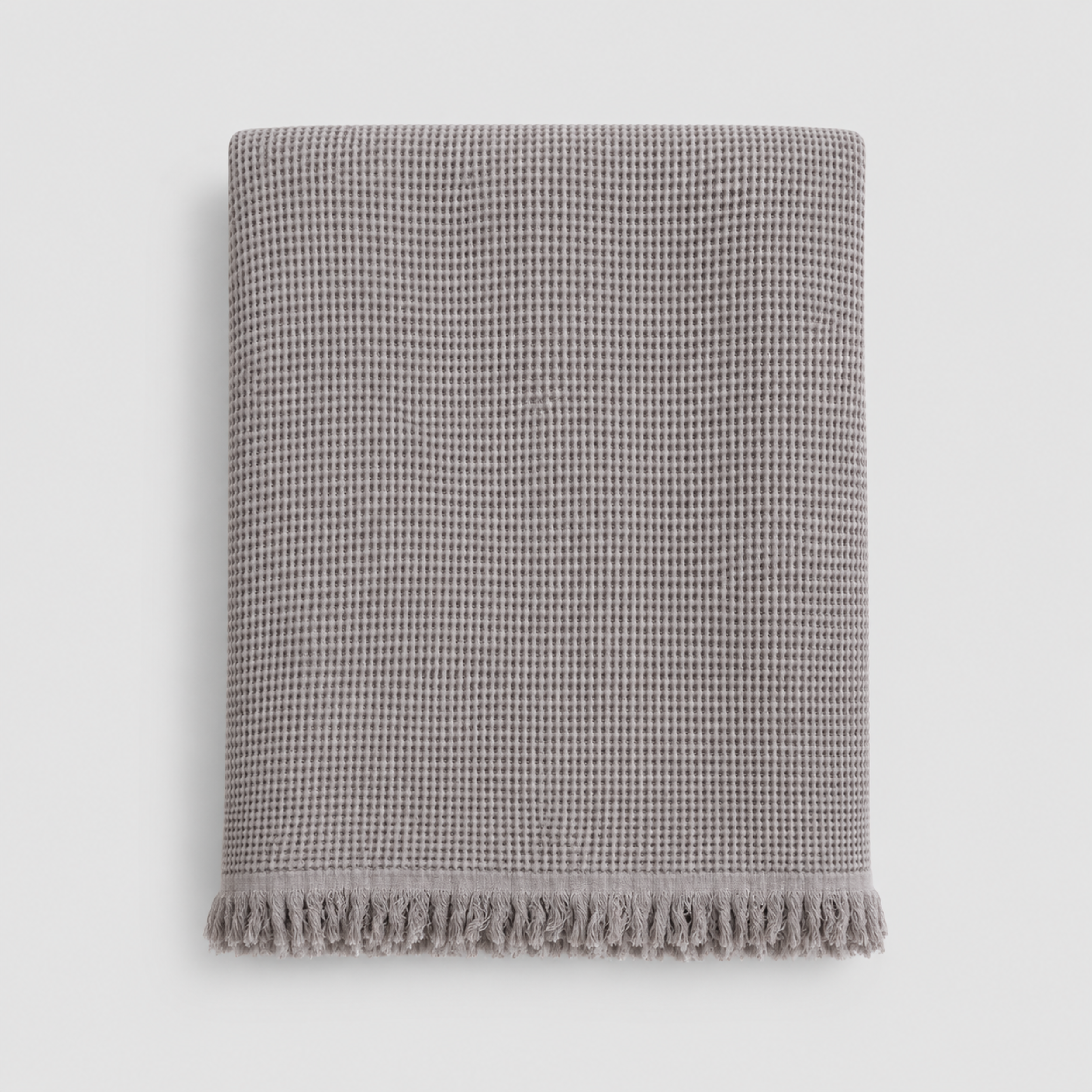 Fringe Honeycomb Throw Blanket