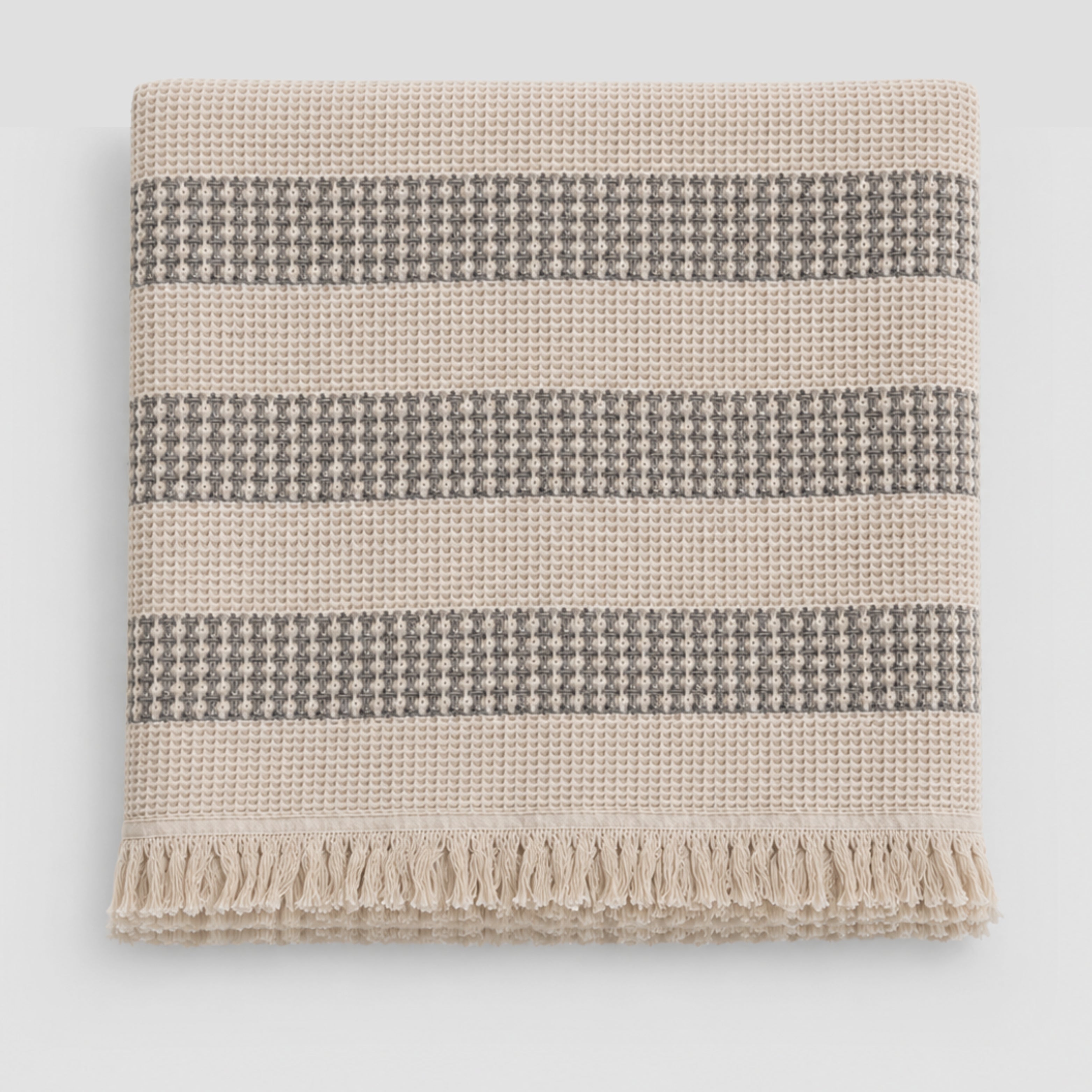 Honeycomb Stripe Bedspread