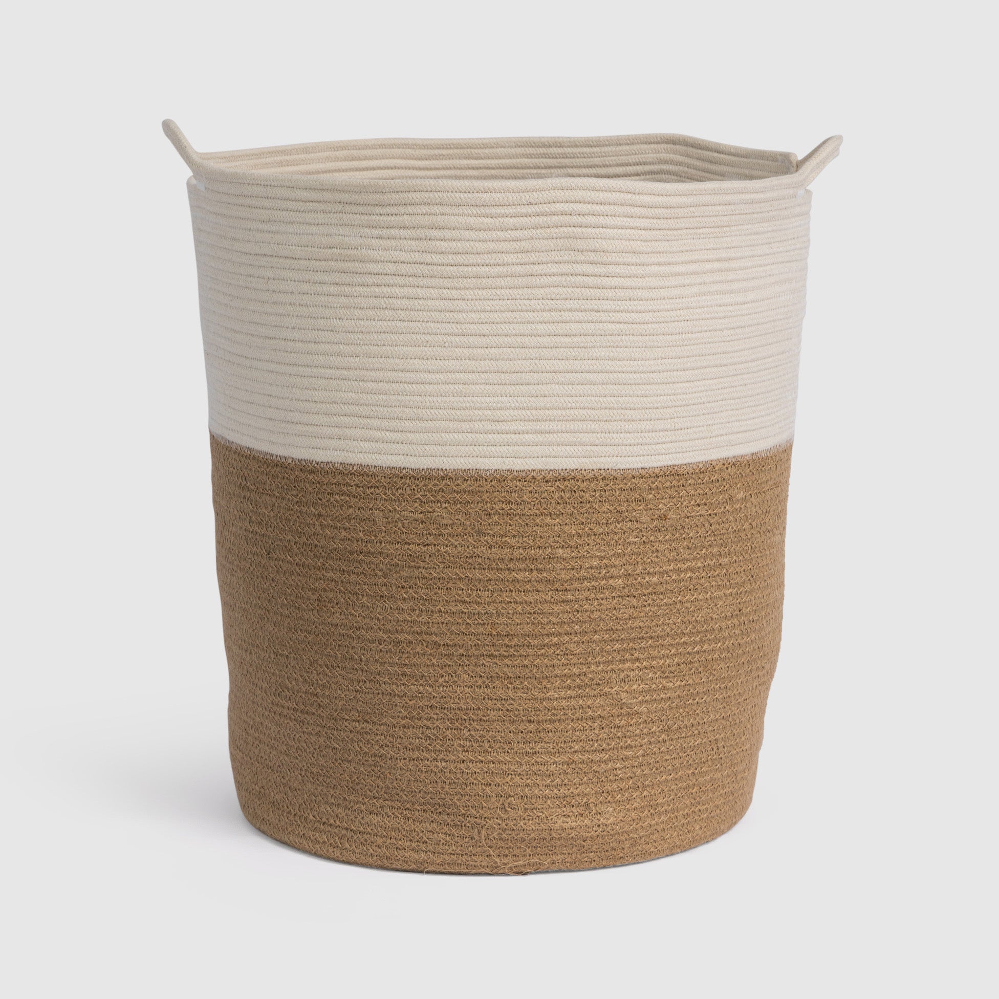 Jute x Cotton Laundry Basket
