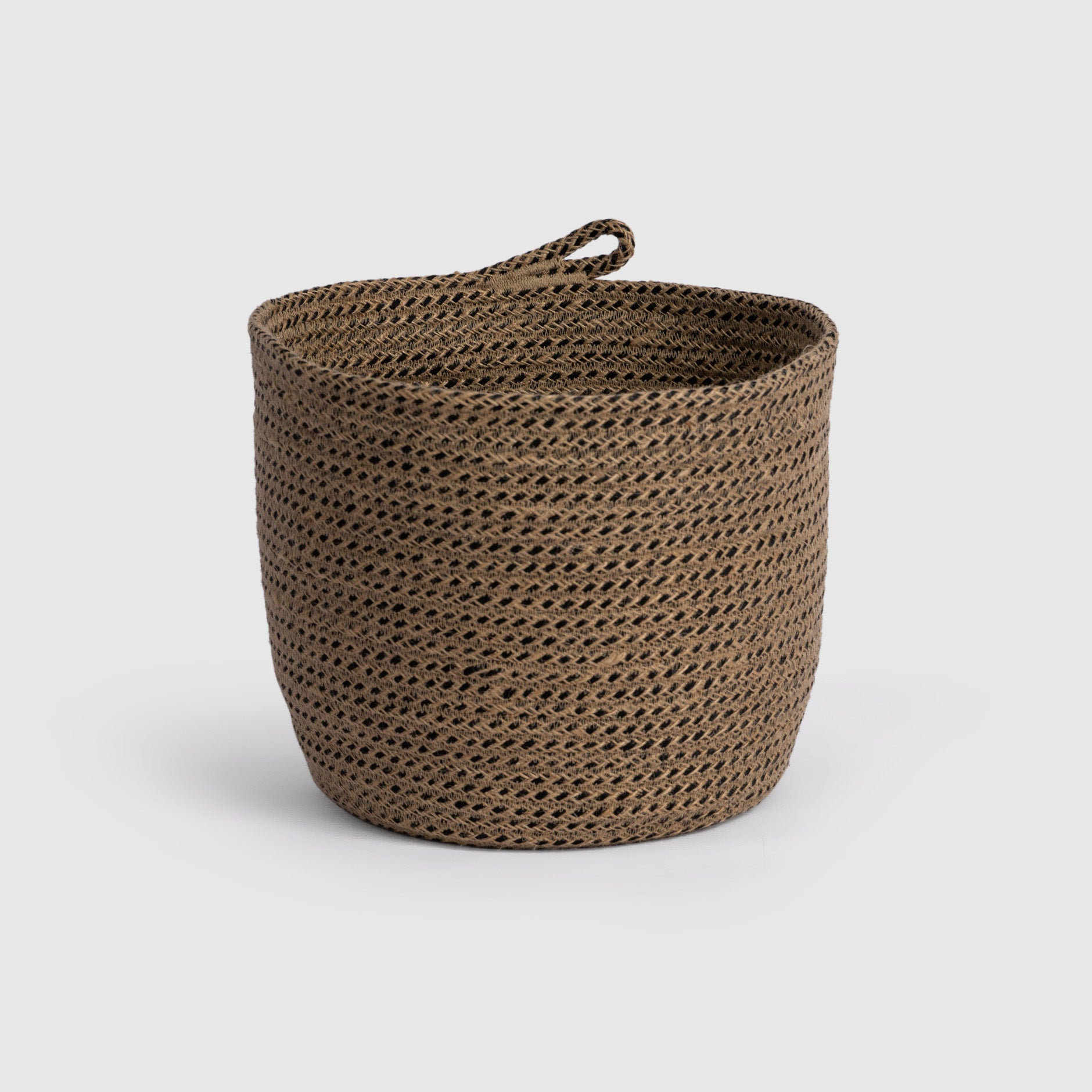 Colored Jute Plant Pot Basket