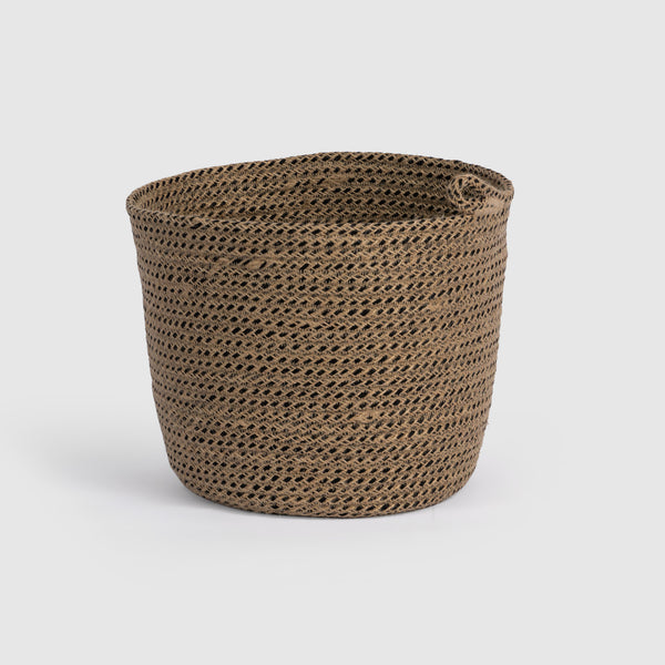 Colored Jute Plant Pot Basket