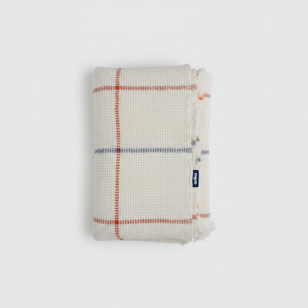 Waffle Stripes Bedspread