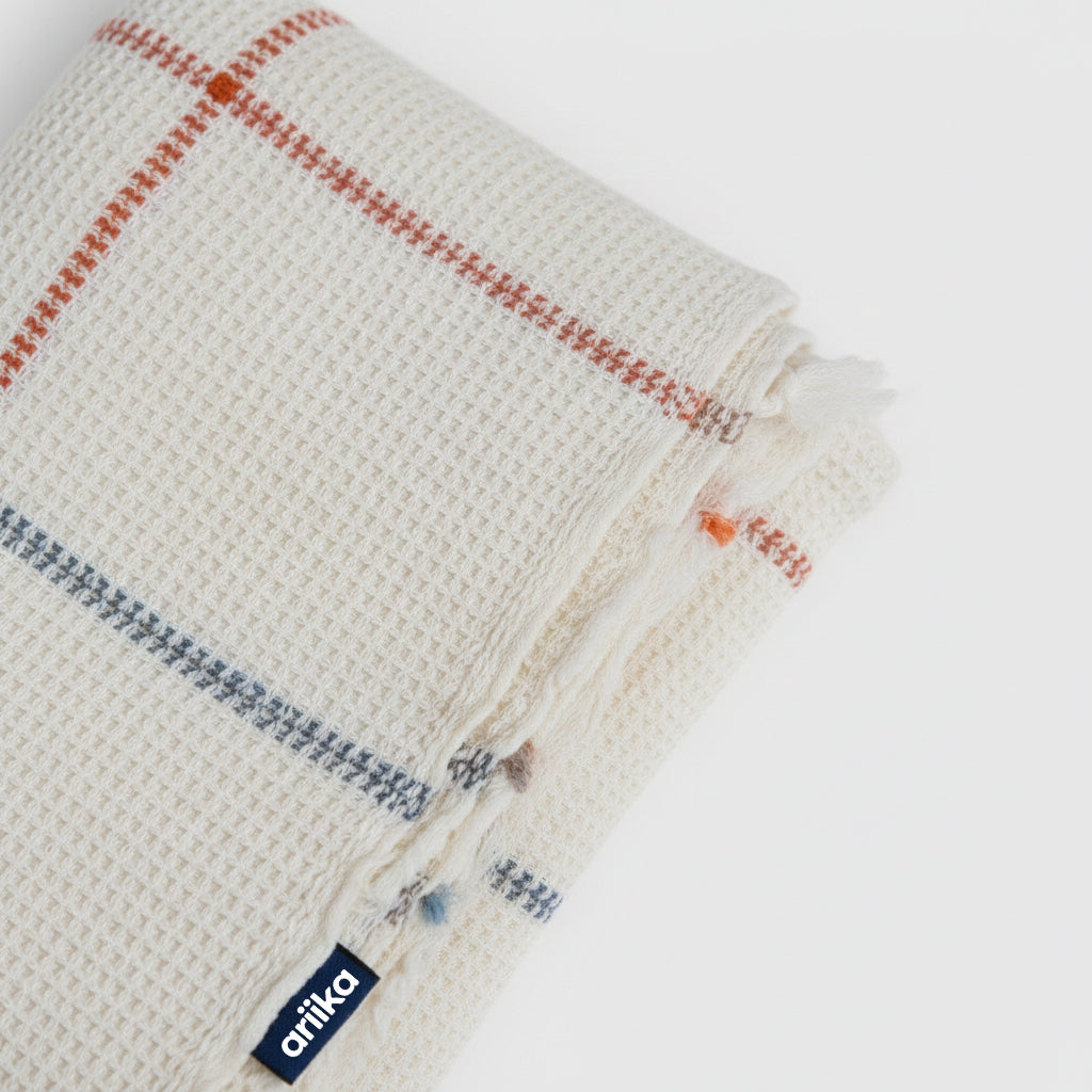 Waffle Stripes Bedspread