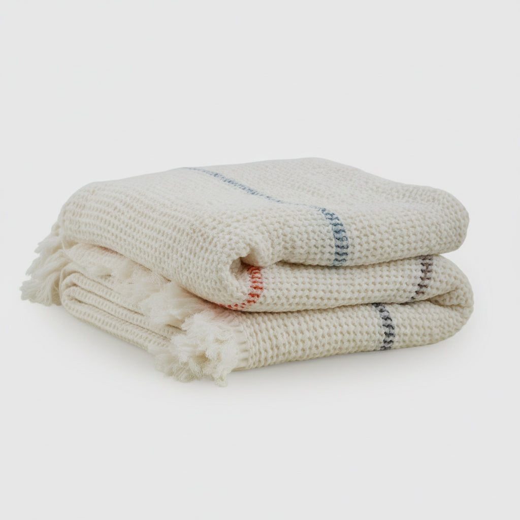 Waffle Stripes Bedspread