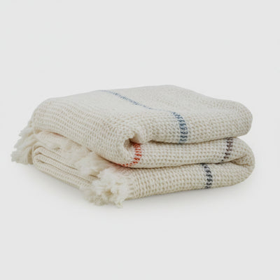 Waffle Throw Blanket Stripe