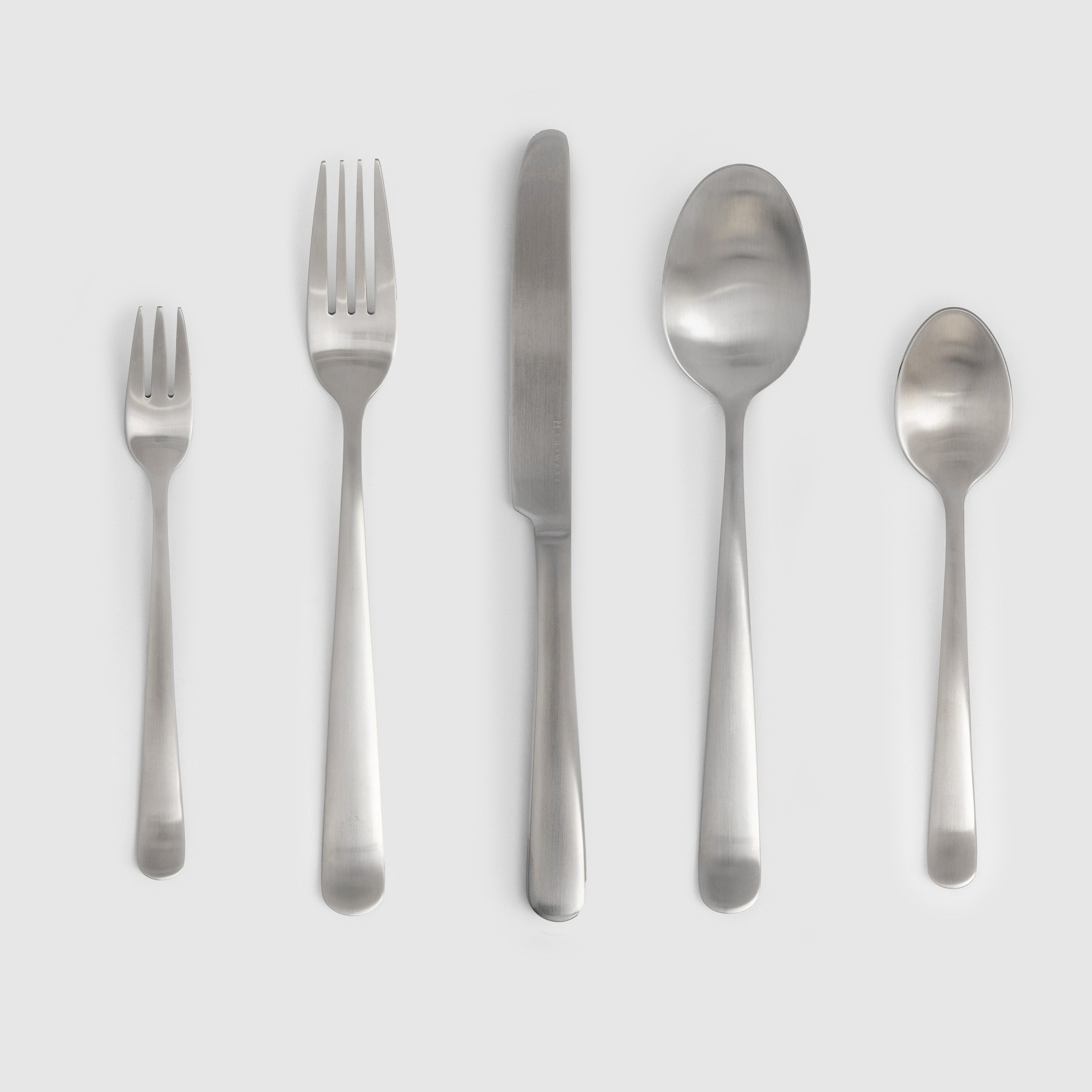 طقم أدوات مائدة ستانلس ستيل 20 قطعة - فضي