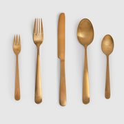 Stainless Steel 30 Piece Cutlery Set - Bronze