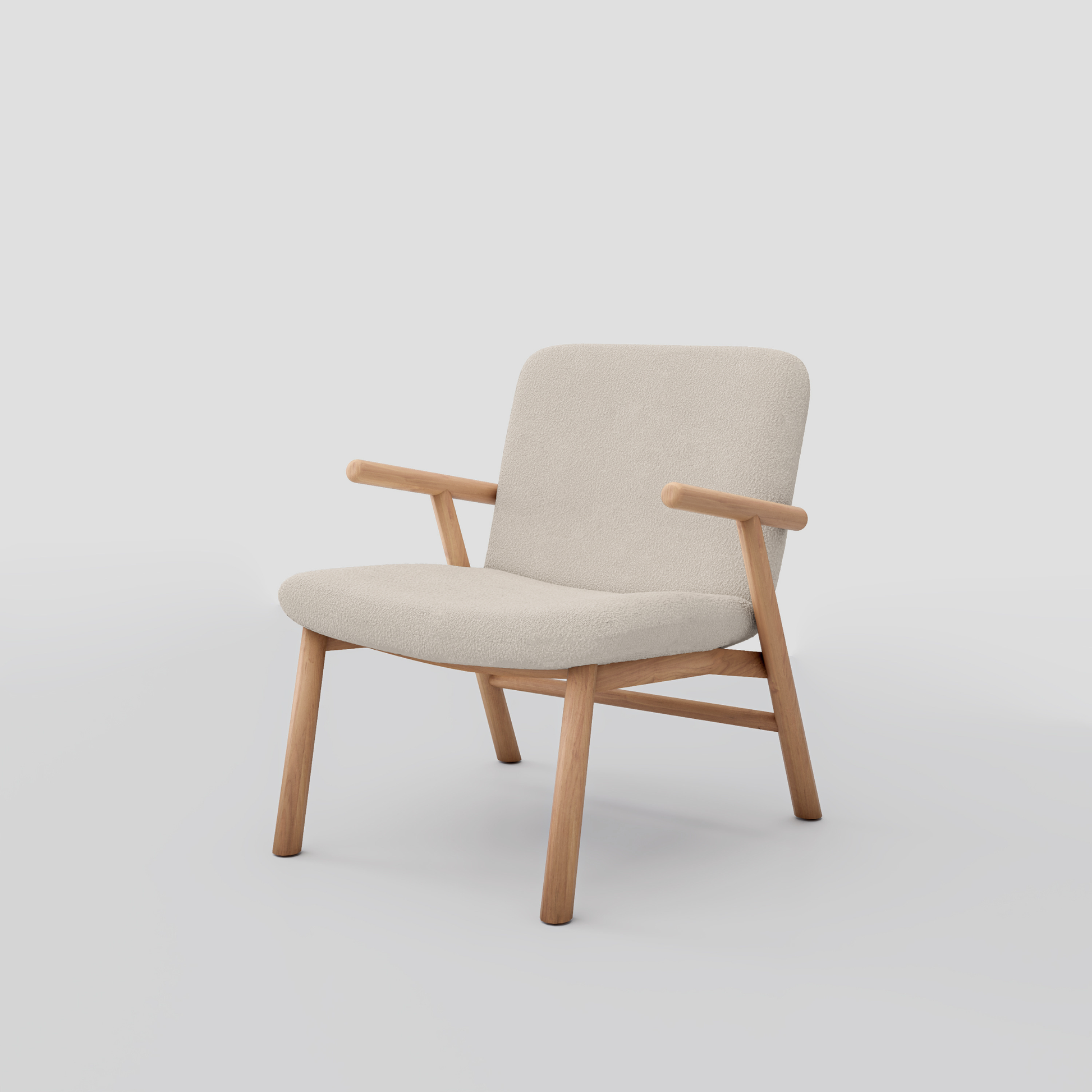 Lugo Armchair in beech frame, featuring scandinavian armchair styling, perfect for bedrooms.