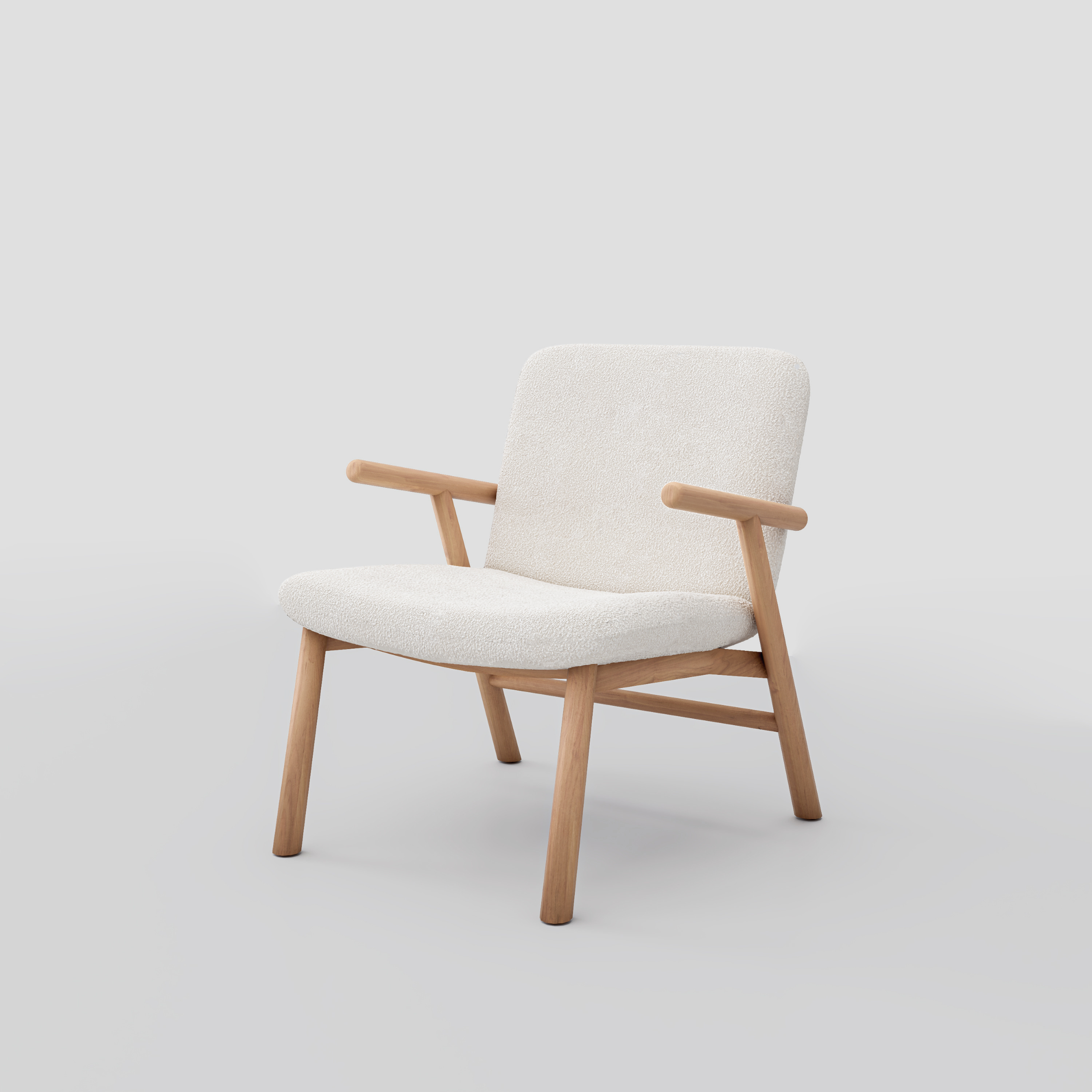Lugo Armchair in beech frame, featuring scandinavian armchair styling, perfect for bedrooms.